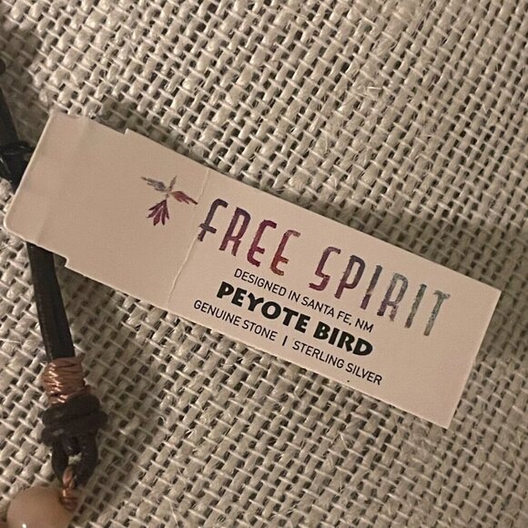 Peyote Bird Free Spirit Genuine Stone & Sterling Silver Bracelet With Leather Co - Picture 5 of 7
